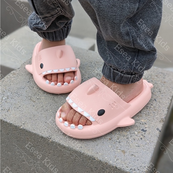 Other - Boutique Pink Shark Slides